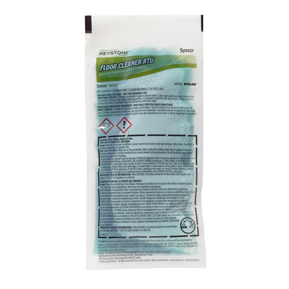 Keystone Floor Cleaner Ready-To-Use, 59ml, #6100681